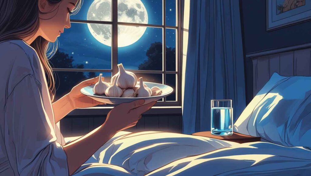 Does eating garlic at night help acne?