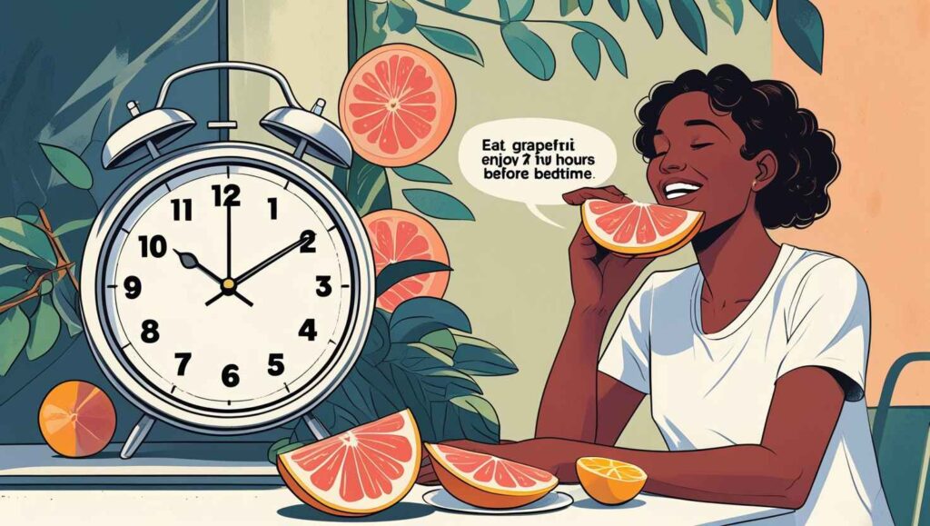 Can grapefruit be eaten at night?